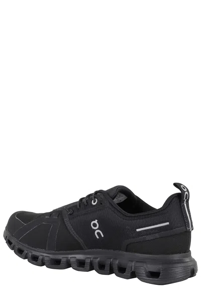 On Low-profile Sneakers With Segmented Sole And Reflective Accents In Black