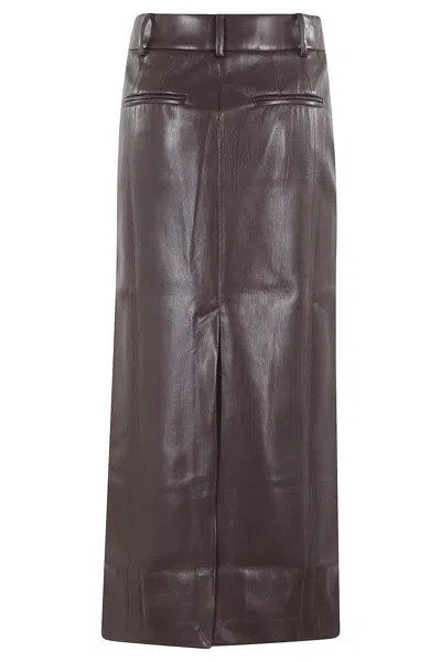 The Andamane Gonna In Similpelle Vinaccia Donna In Burgundy