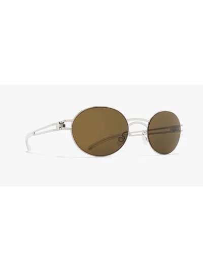 Mykita Dada051 Shiny Silver In Brown