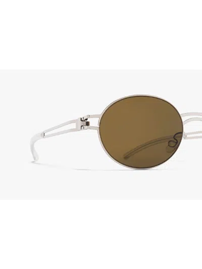 Mykita Dada051 Shiny Silver In Brown