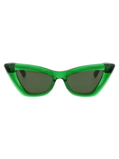 Bottega Veneta Womens Green Bv1101s Cat-eye Acetate Sunglasses In Green