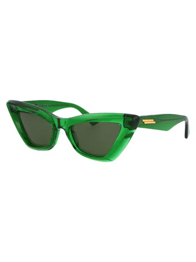 Bottega Veneta Womens Green Bv1101s Cat-eye Acetate Sunglasses In Green
