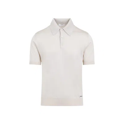 Prada Natural Silk T-shirts And Polos In White