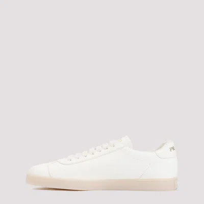 Prada Leather Sneakers In Nude