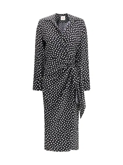 Crida Milano Black Silk Cocktail Dress In Black