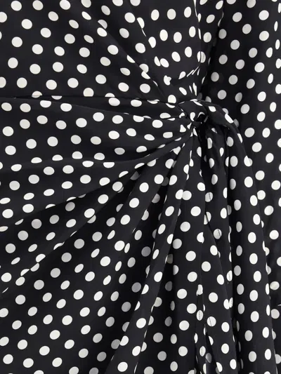 Crida Milano Black Silk Cocktail Dress In Black