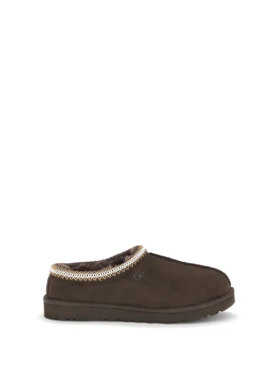 Ugg Tasman Cocoa-coloured Eather Slip-ons In Brown