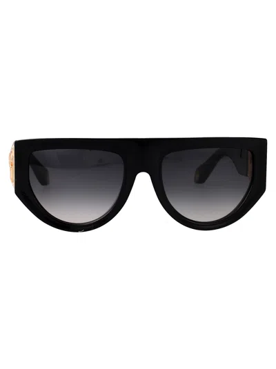 Roberto Cavalli Src063 Sunglasses In Black