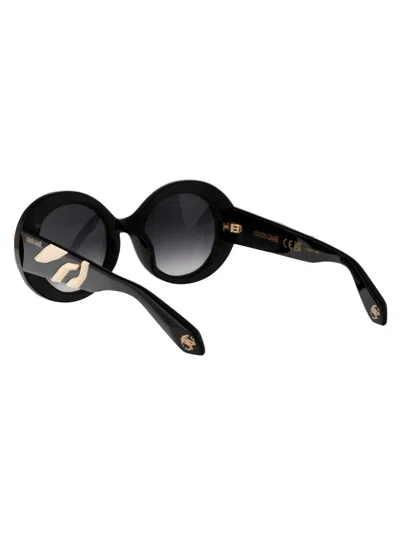 Roberto Cavalli Unisex Src010v 700y Sunglasses In Black