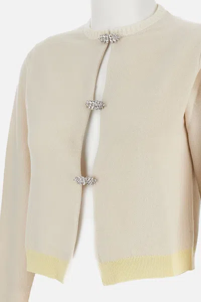 Barrie Cashmere Swarovski-detail Cardigan In Neutral