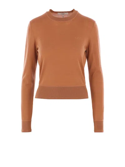 Chloé Crewneck Knitewear Knitwear Brown In Brown