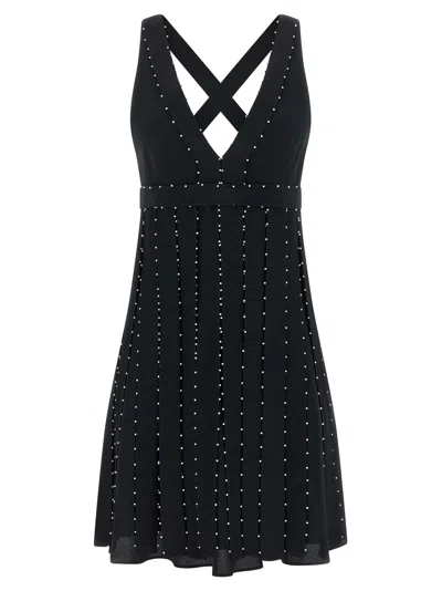 Giovanni Bedin Pearl Dress In Black