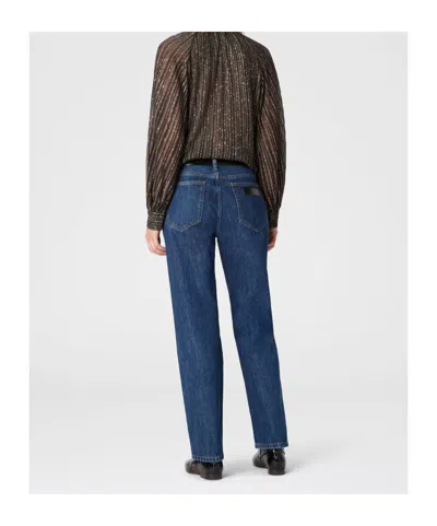 Missoni Ausgestellter Rundhalspullover Mit Lamé-streifen In Brown