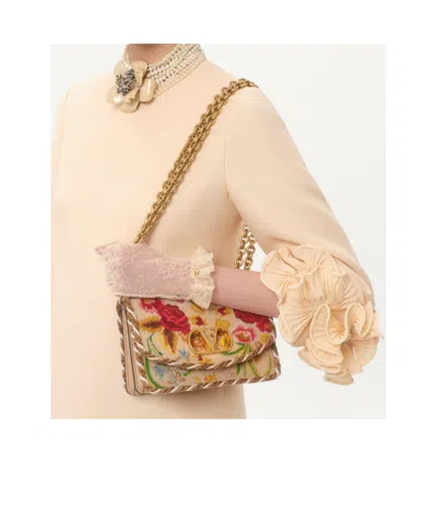 Valentino Garavani Vain Small Embroidered Shoulder Bag Woman Multicolour Uni