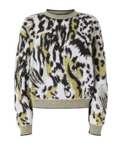 Missoni Abstract Design Knit Sweater In White