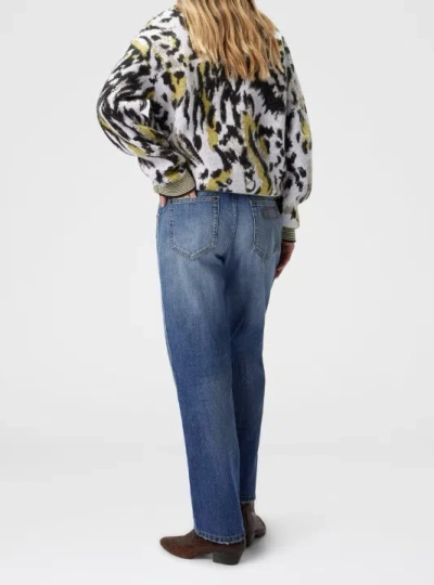 Missoni Abstract Design Knit Sweater In White