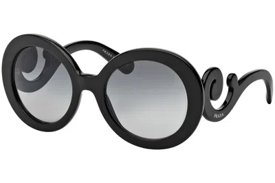 Prada Logo Gradient Sunglasses In Black