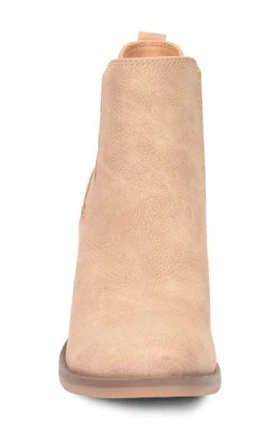 Korks Hadley Block Heel Bootie In Brown