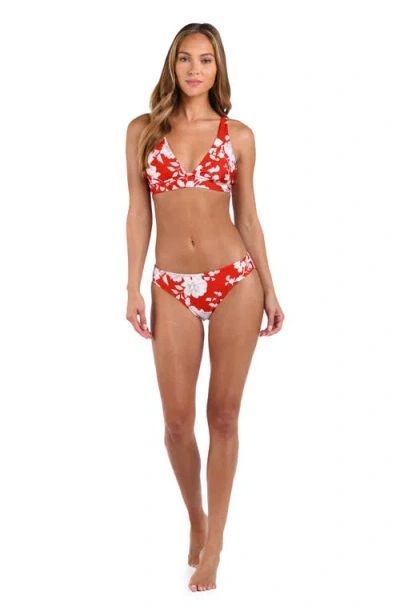 L'agence Lexie Ikebana Bikini Top In Red