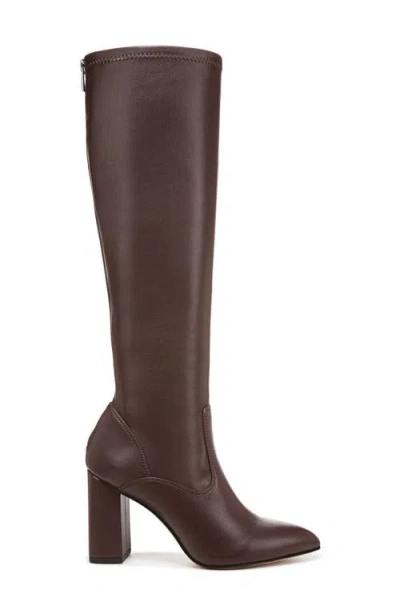 Franco Sarto Women's Katherine Block Heel Pointed Toe Knee High Boots In Brown
