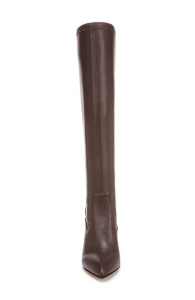 Franco Sarto Women's Katherine Block Heel Pointed Toe Knee High Boots In Brown