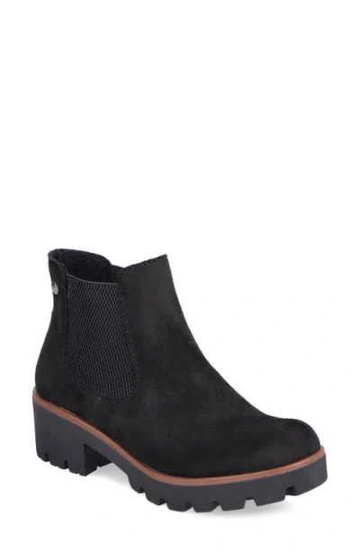 Rieker Connecticut Womens Wedge Heel Boots Colour: Black Suede, Size: 6.5 / 40