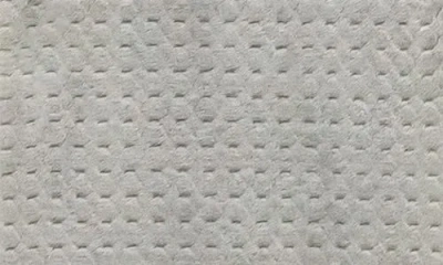 Artisan 34 Solid Textured Square Throw Blanket In Brown