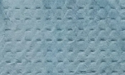 Artisan 34 Solid Textured Square Throw Blanket In Blue