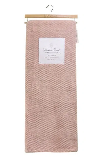 Artisan 34 Madison Textured Throw Blanket In Pink
