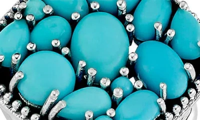 Samuel B. Silver Sleeping Beauty Turquoise Ring In Blue