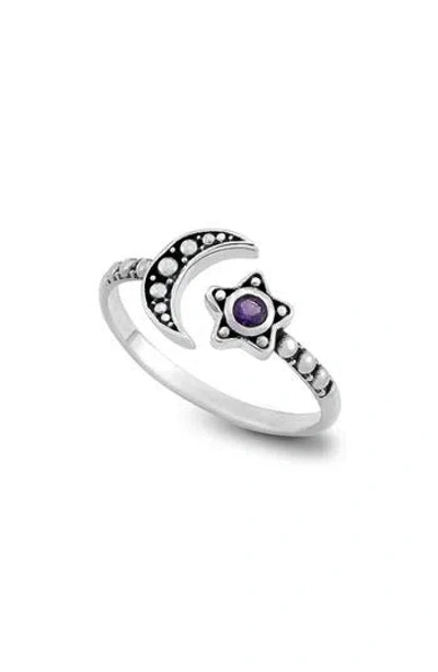 Samuel B. Silver 0.10 Ct. Tw. Amethyst Ring In Metallic