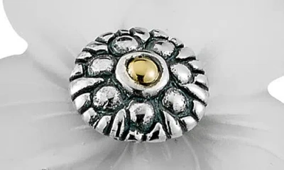 Samuel B. Crystal Flower Ring In Metallic
