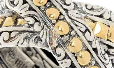 Samuel B. Crisscross Ring In Metallic