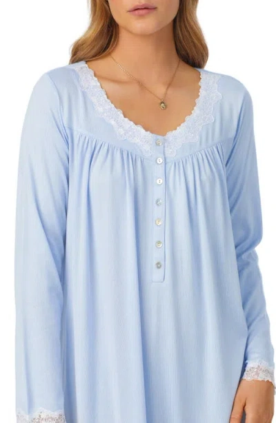 Eileen West Long Sleeve Ballet Nightgown In Blue