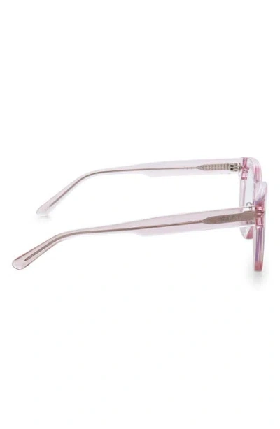 Diff Summer 47mm Blue Light Blocking Glasses In Pink