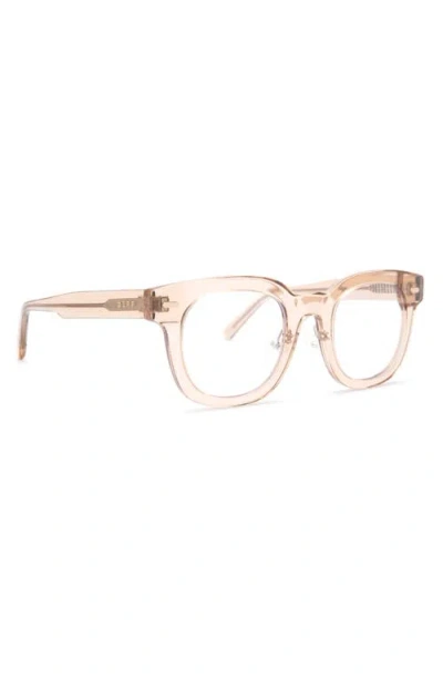 Diff Summer 47mm Blue Light Blocking Glasses In Neutral