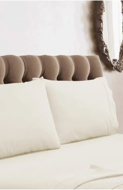 Azores Home 350 Thread Count Cotton Percale Pillowcase Set In Neutral