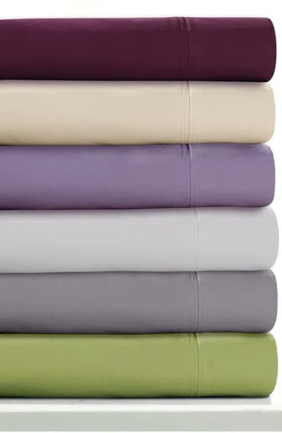 Azores Home 350 Thread Count Cotton Percale Pillowcase Set In White
