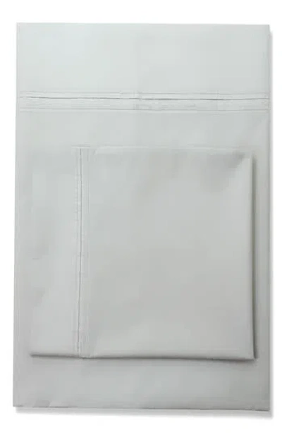 Azores Home 350 Thread Count Cotton Percale Pillowcase Set In Gray