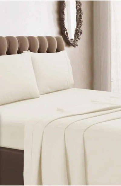 Azores Home 350 Thread Count Cotton Percale Sheet Set In Neutral