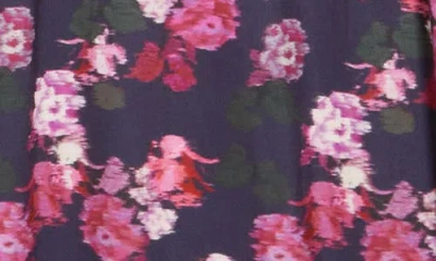 Ted Baker Mesh Trim Maxi Nightgown In Purple