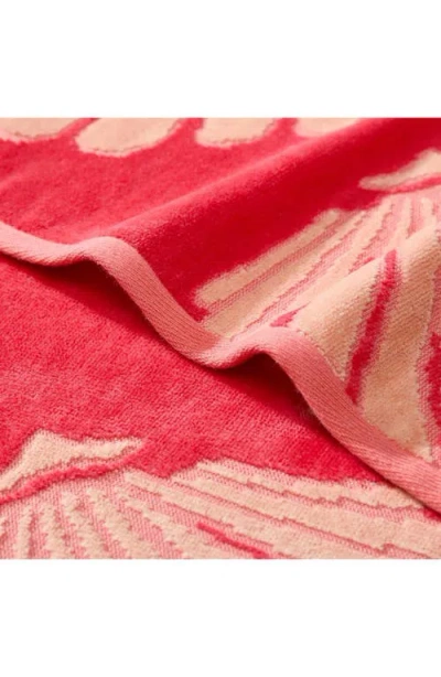 Nautica Seashell Seashore Jacquard Beach Towel Set, 68" X 36" In Red