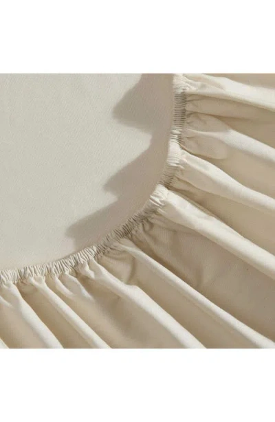 Nautica Bayview Solid 200 Thread Count Cotton Percale Sheet Set In Neutral