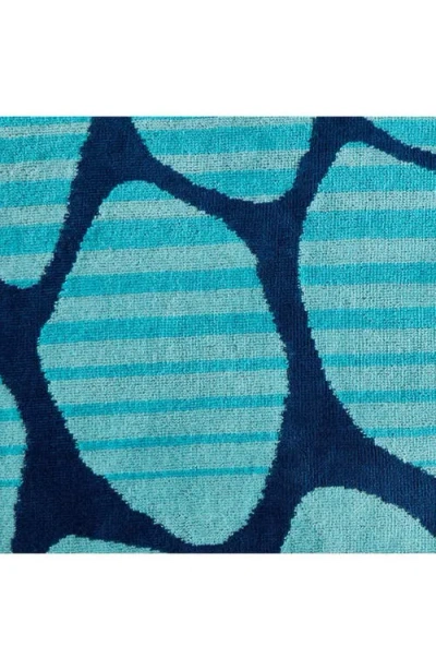 Nautica Turtle Beach Jacquard Beach Towel Set, 68" X 36" In Blue