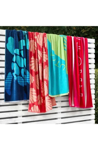 Nautica Turtle Beach Jacquard Beach Towel Set, 68" X 36" In Blue