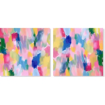 Wynwood Studio Set Of 2 Colorful Rhythm Canvas Wall Art In Multi