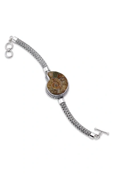 Samuel B. Tulang Naga Fossil Bracelet In Metallic