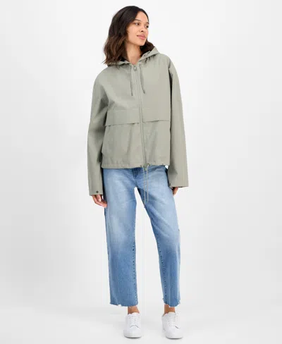 Rains Suva Hardshell String W Rain Jacket In Drift In Green