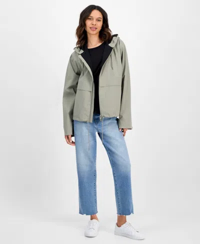 Rains Suva Hardshell String W Rain Jacket In Drift In Green