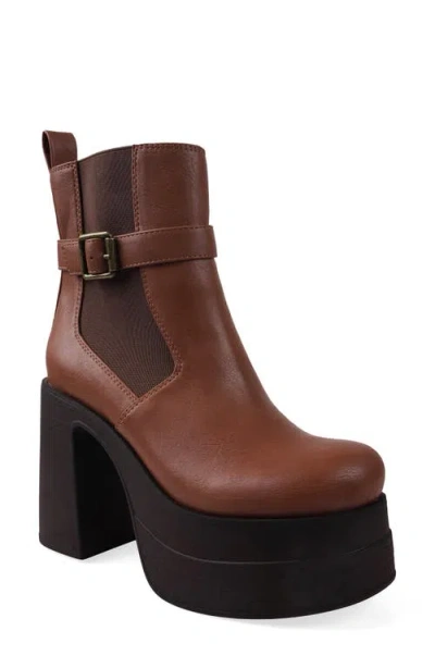 Candies Candie's Aster Platform Bootie In Brown